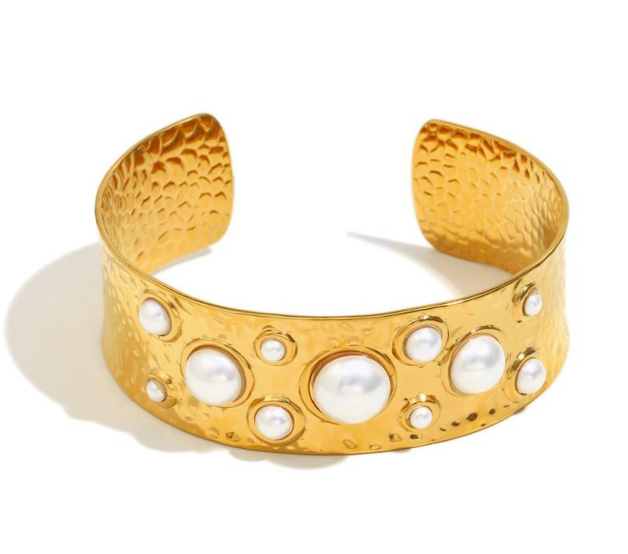 Pearl cuff bracelet