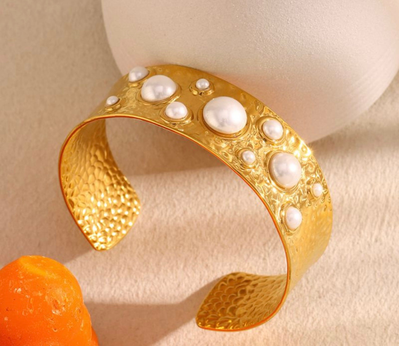Pearl cuff bracelet