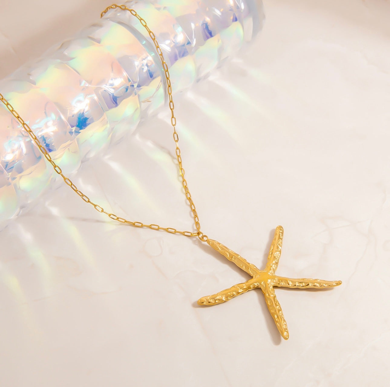Long starfish necklace