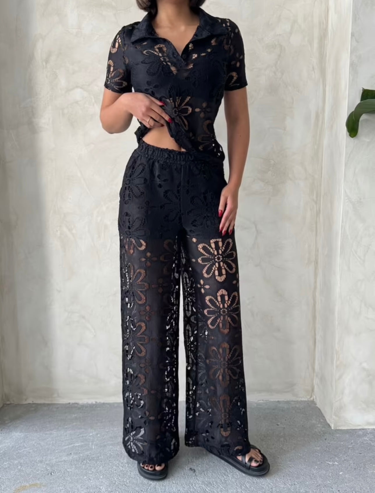 Lace pants