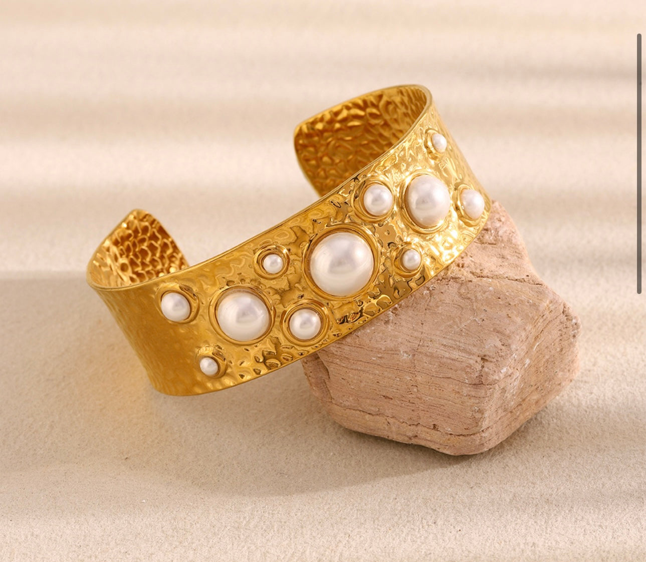 Pearl cuff bracelet
