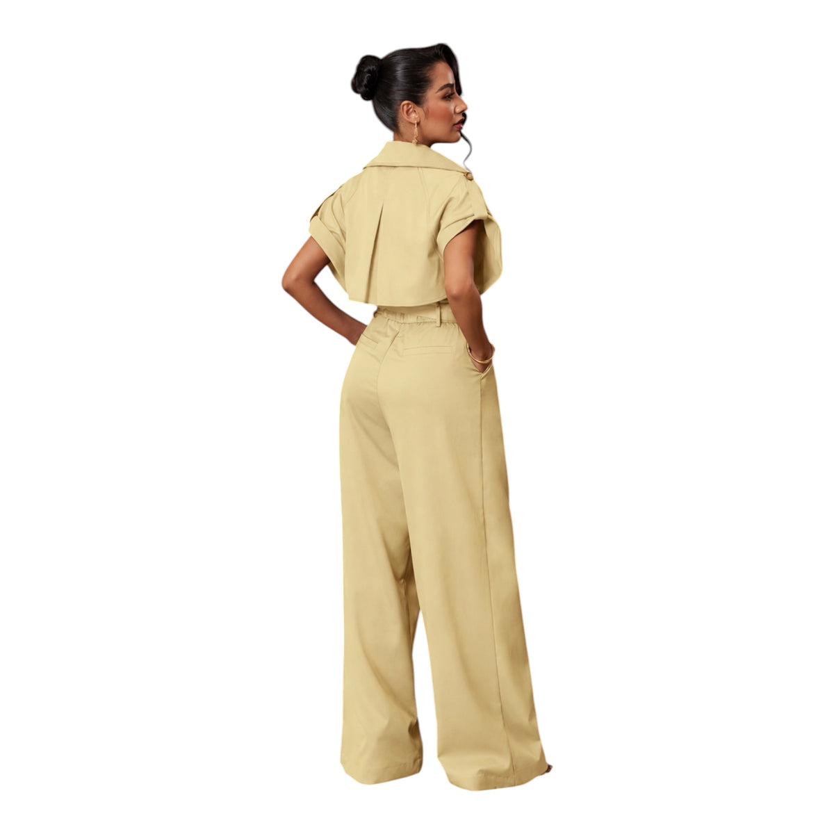 Belted Wide-leg Jumpsuit