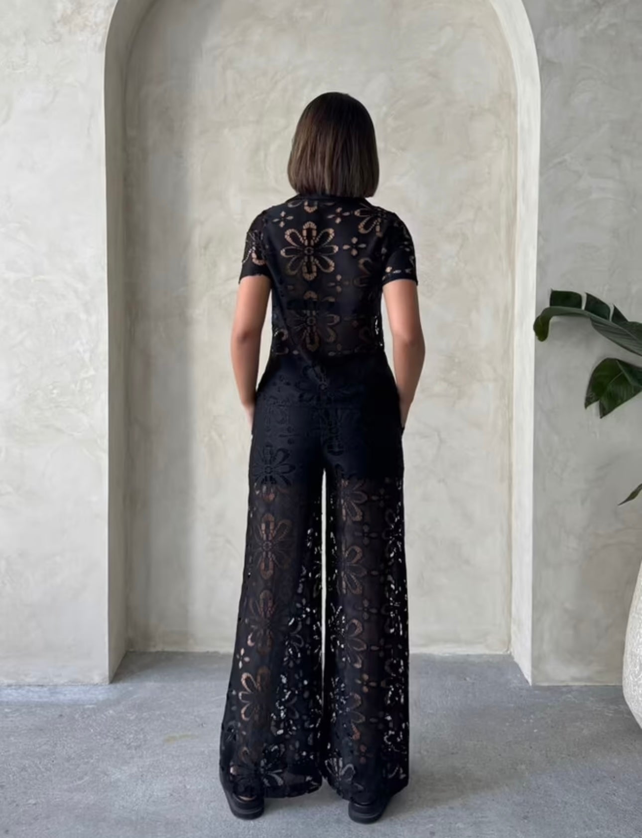 Lace pants
