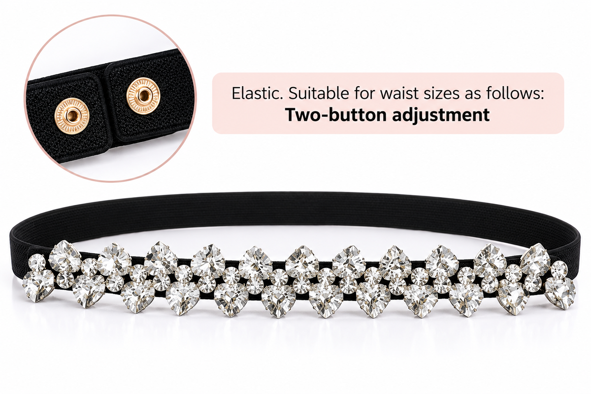 Crystal embellished belt