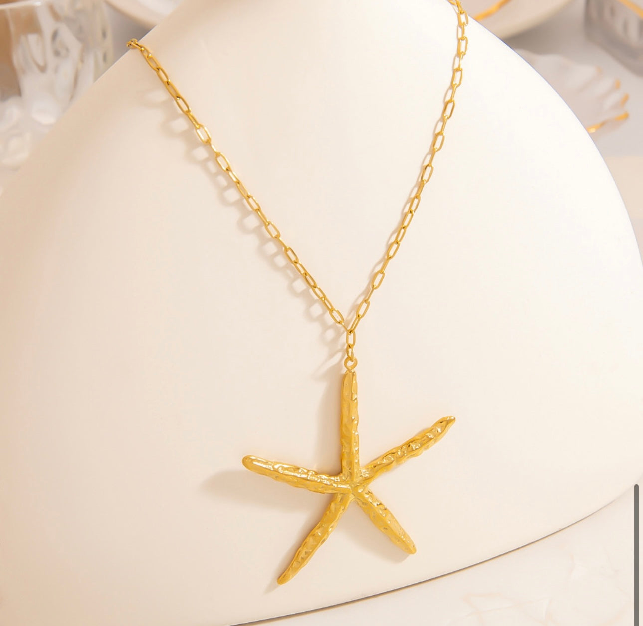 Long starfish necklace