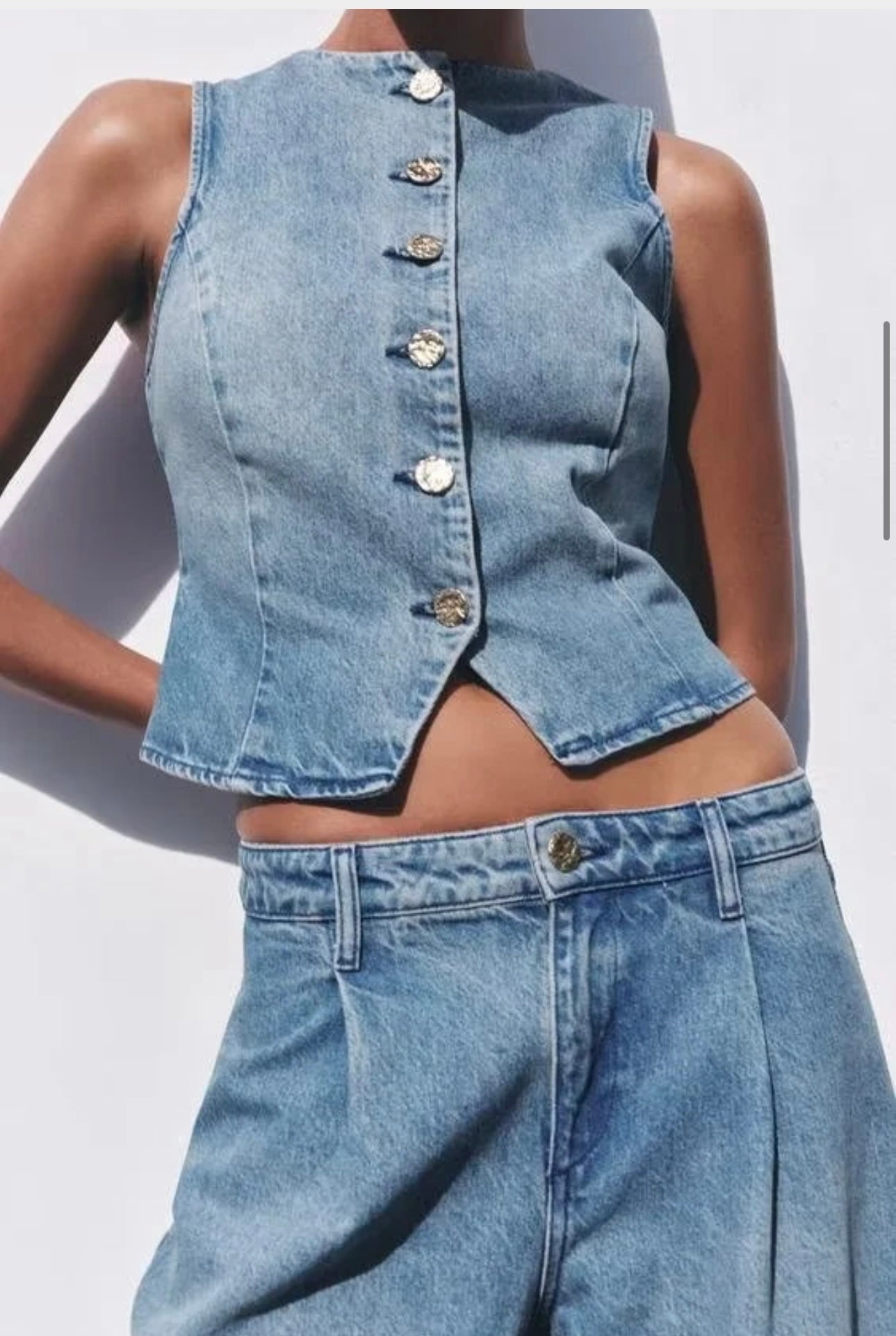 Denim vest
