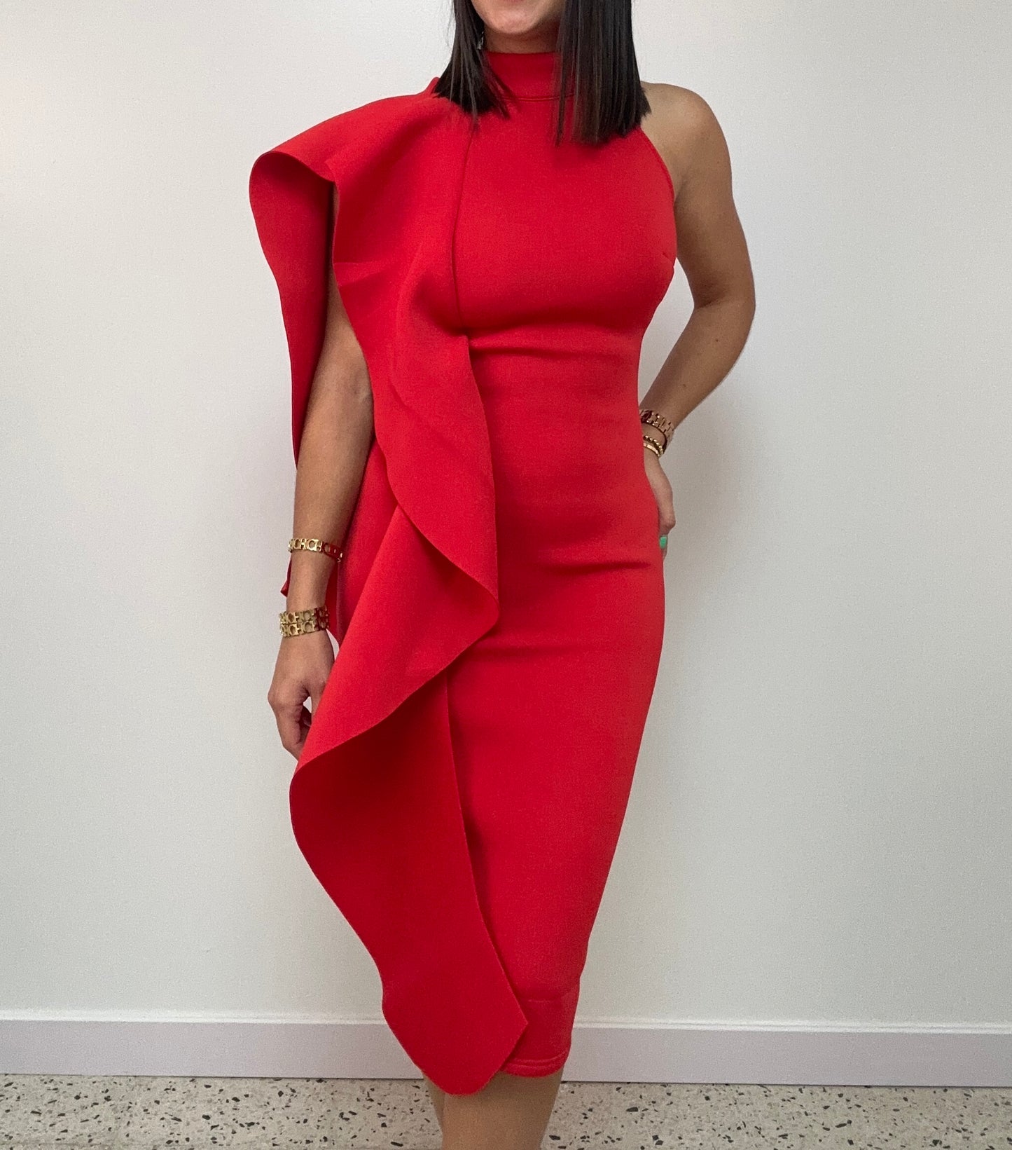 Ruffle Bodycon Dress