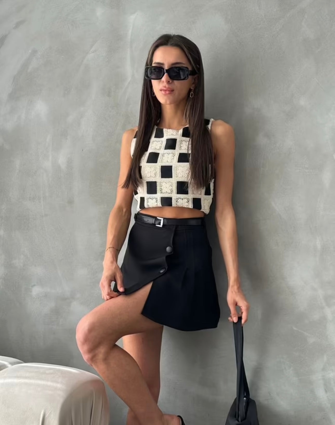 Square pattern top