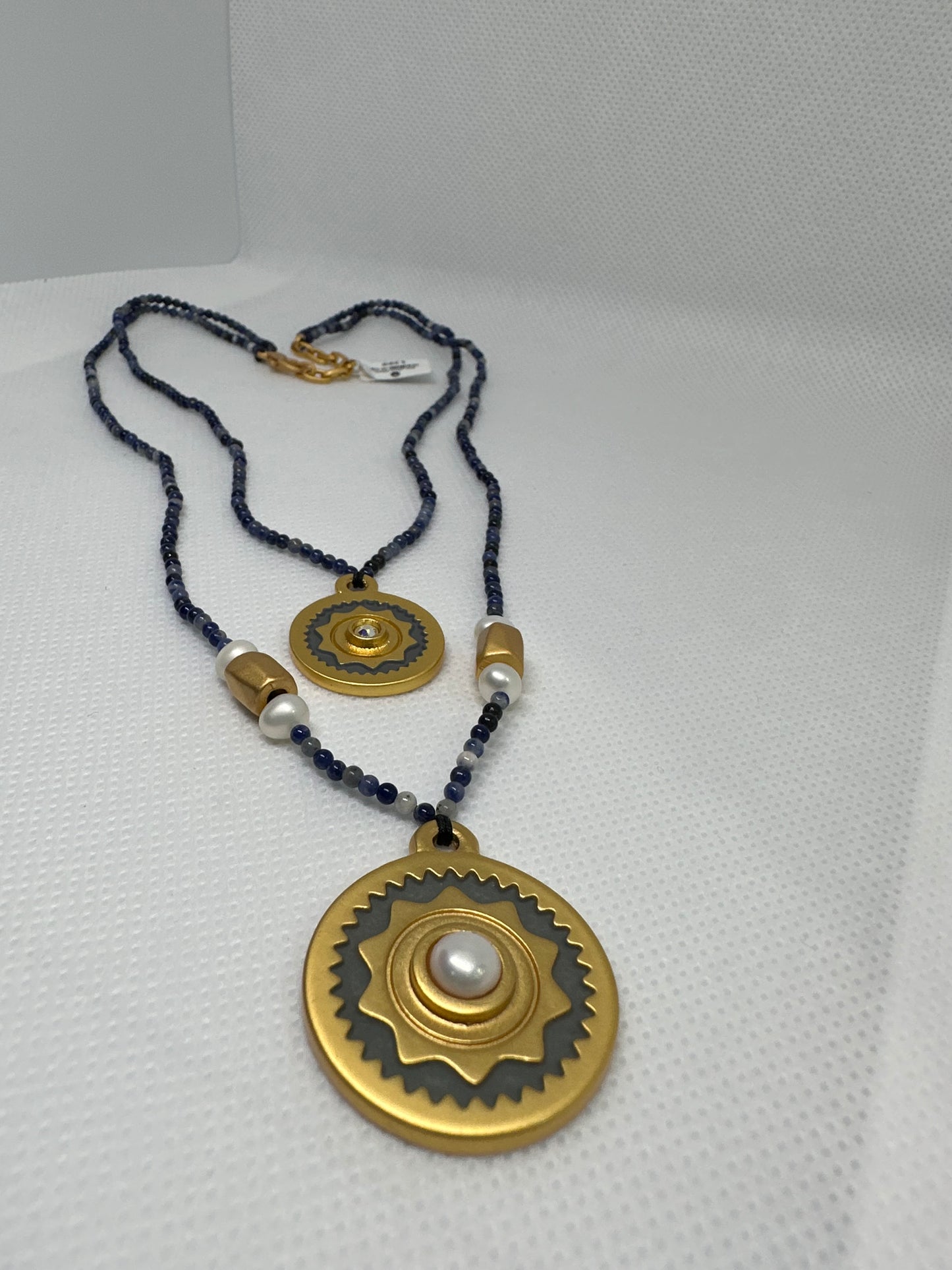 Navy blue stones necklace