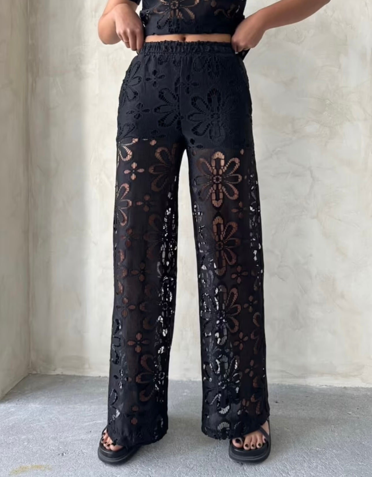 Lace pants