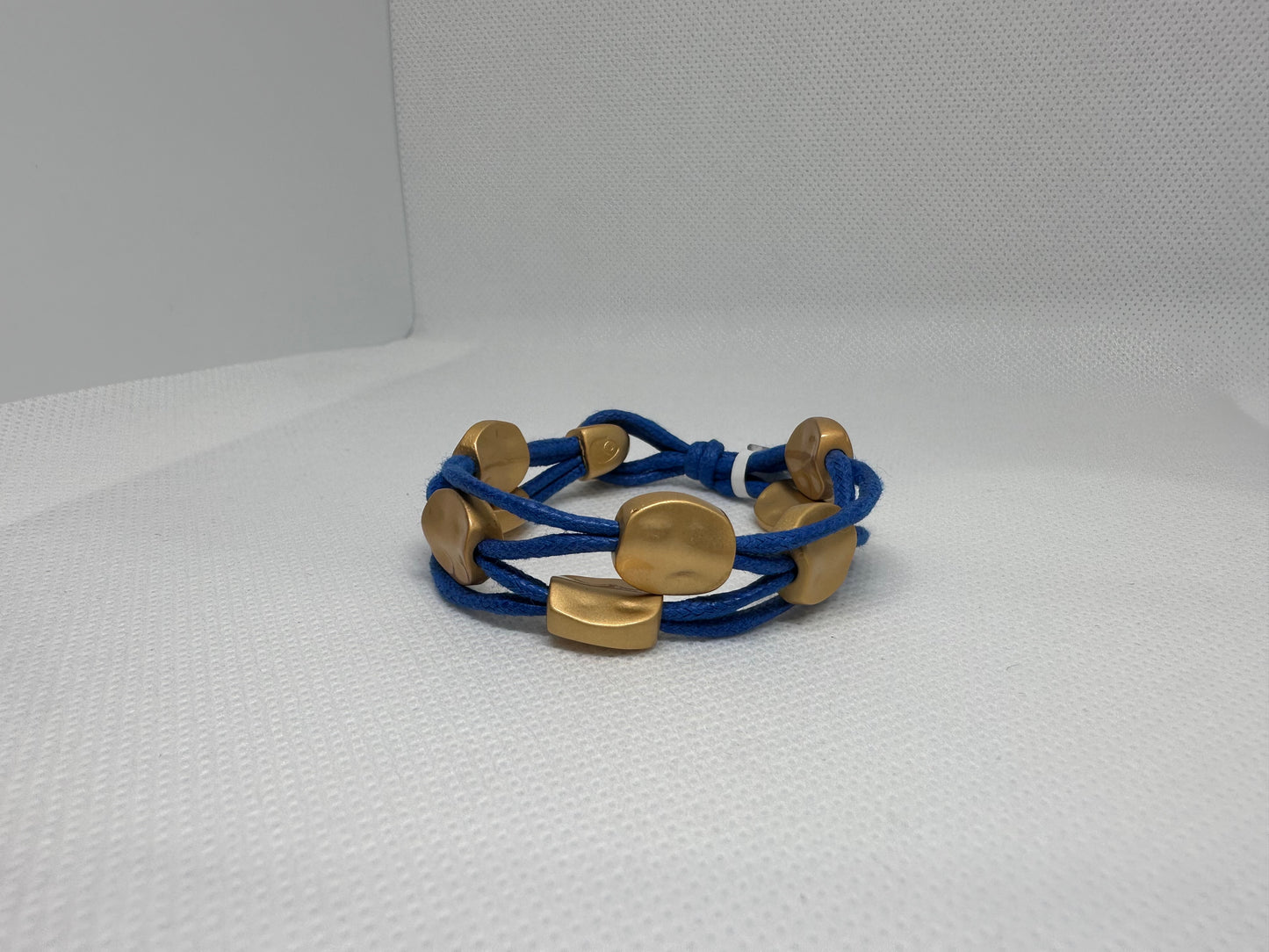 Blue and gold bracelet