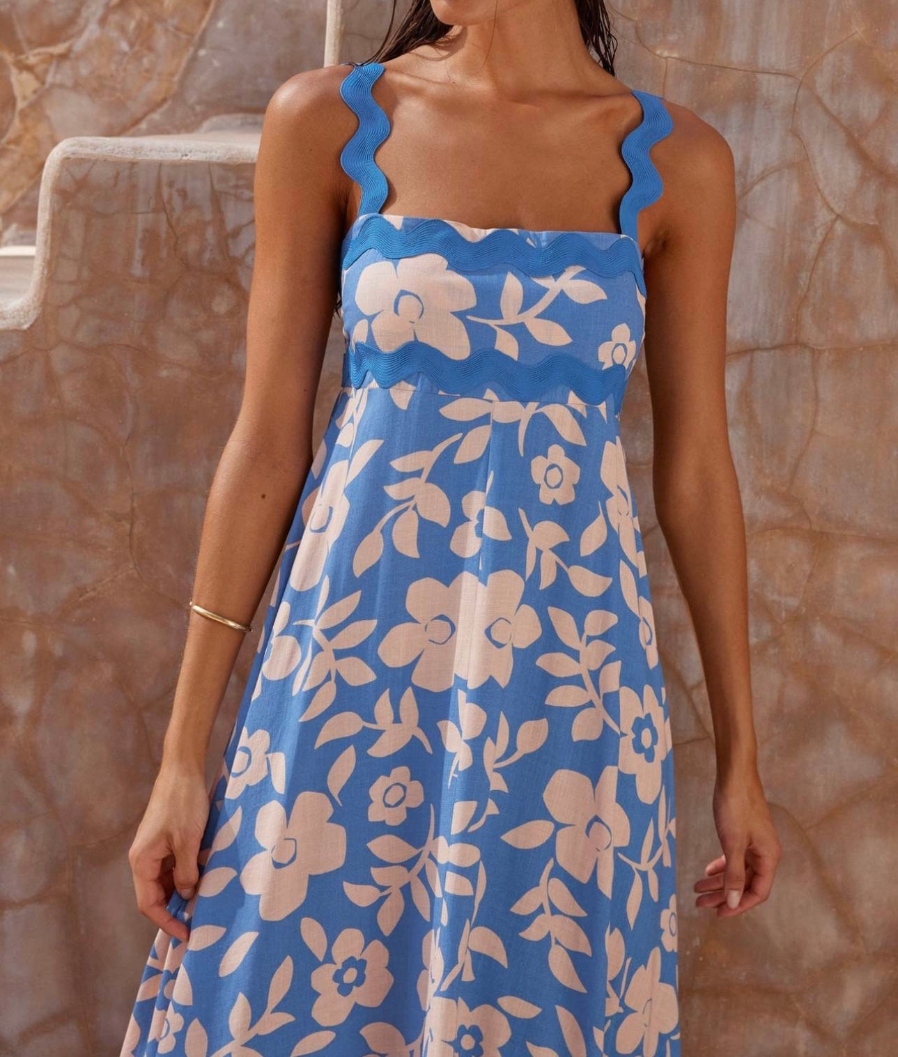 Sky blue maxi dress