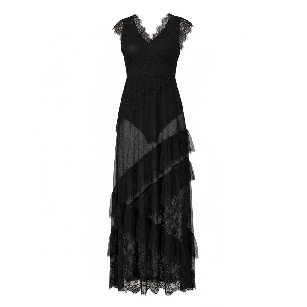 Lace black dress
