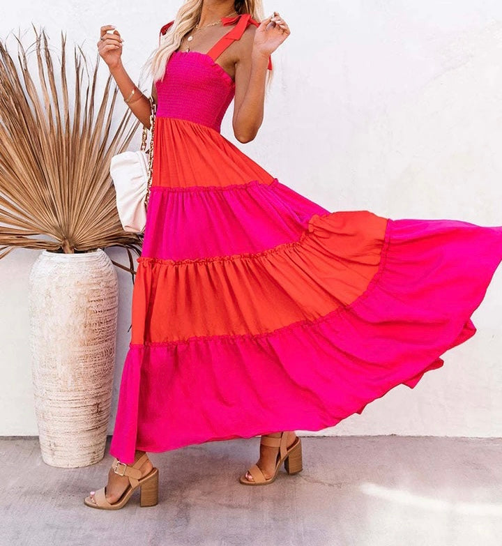 Patches maxi dress