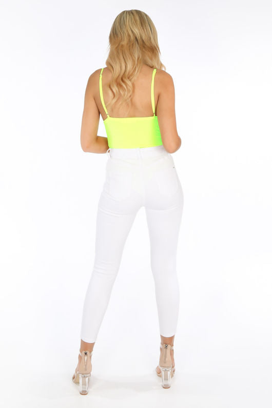 Neon Yellow Bodysuit