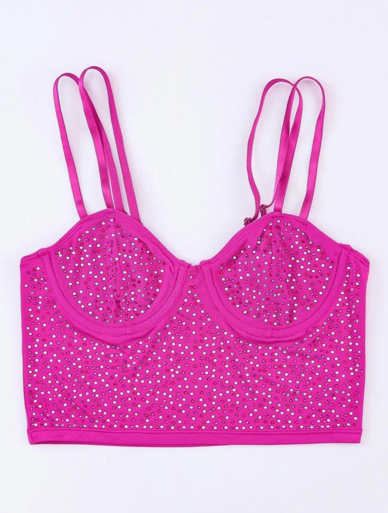 Sparkling crop top