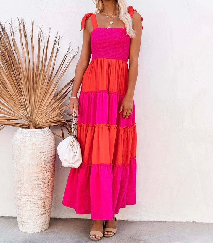 Patches maxi dress