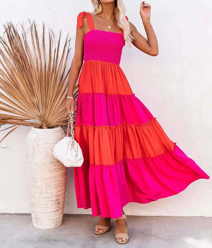 Patches maxi dress