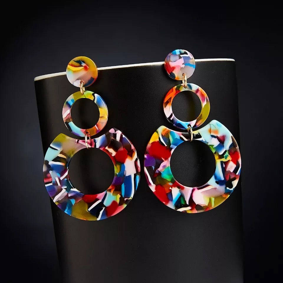 Multicolor earrings