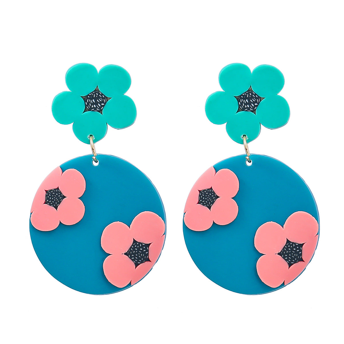 Retro flower earrings