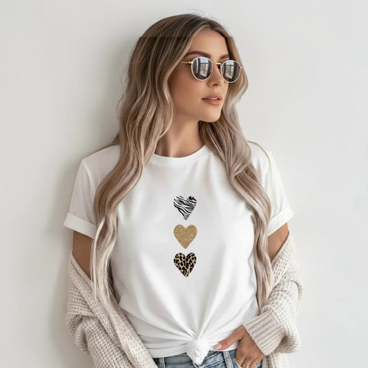 Animal hearts tshirt