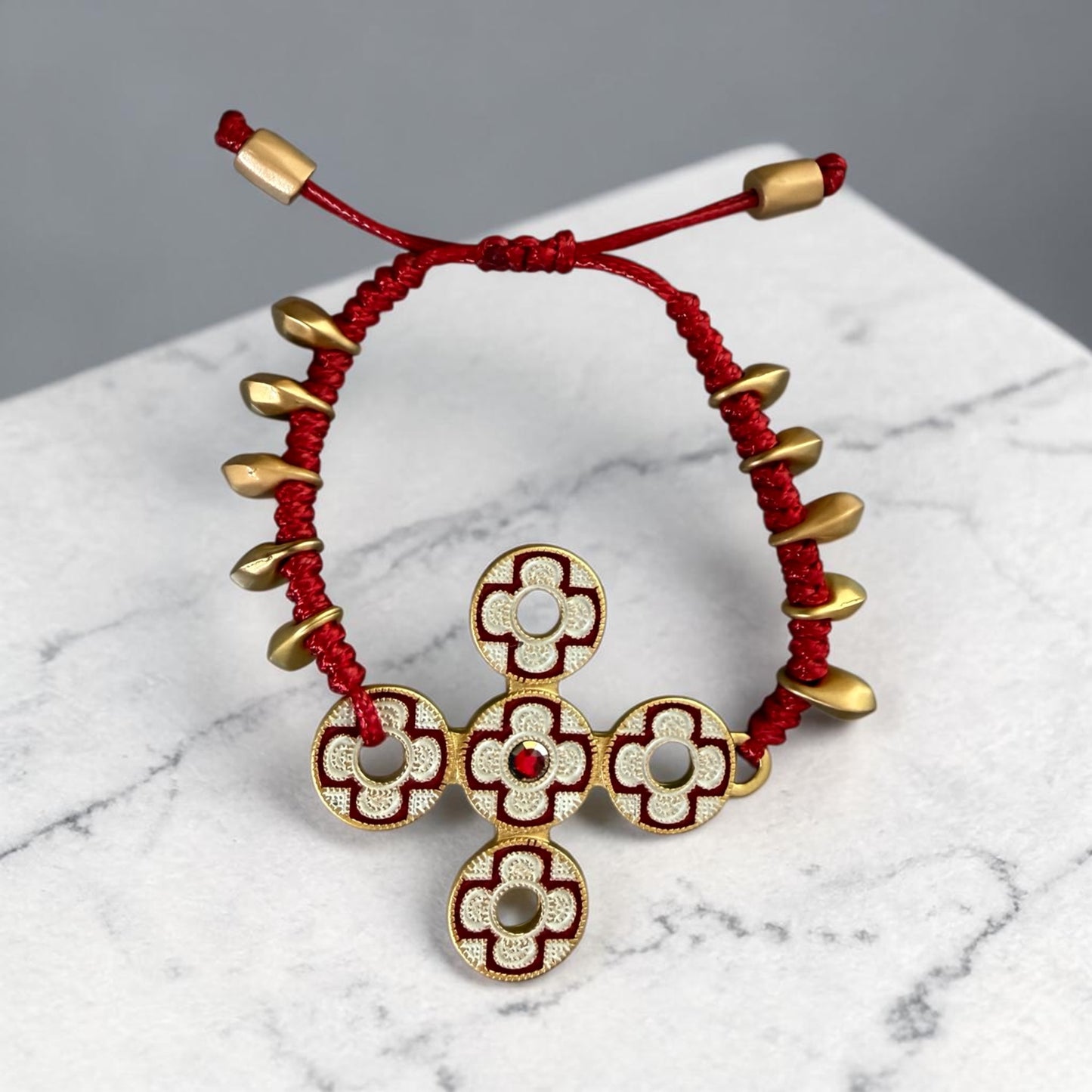 Floral cord bracelets