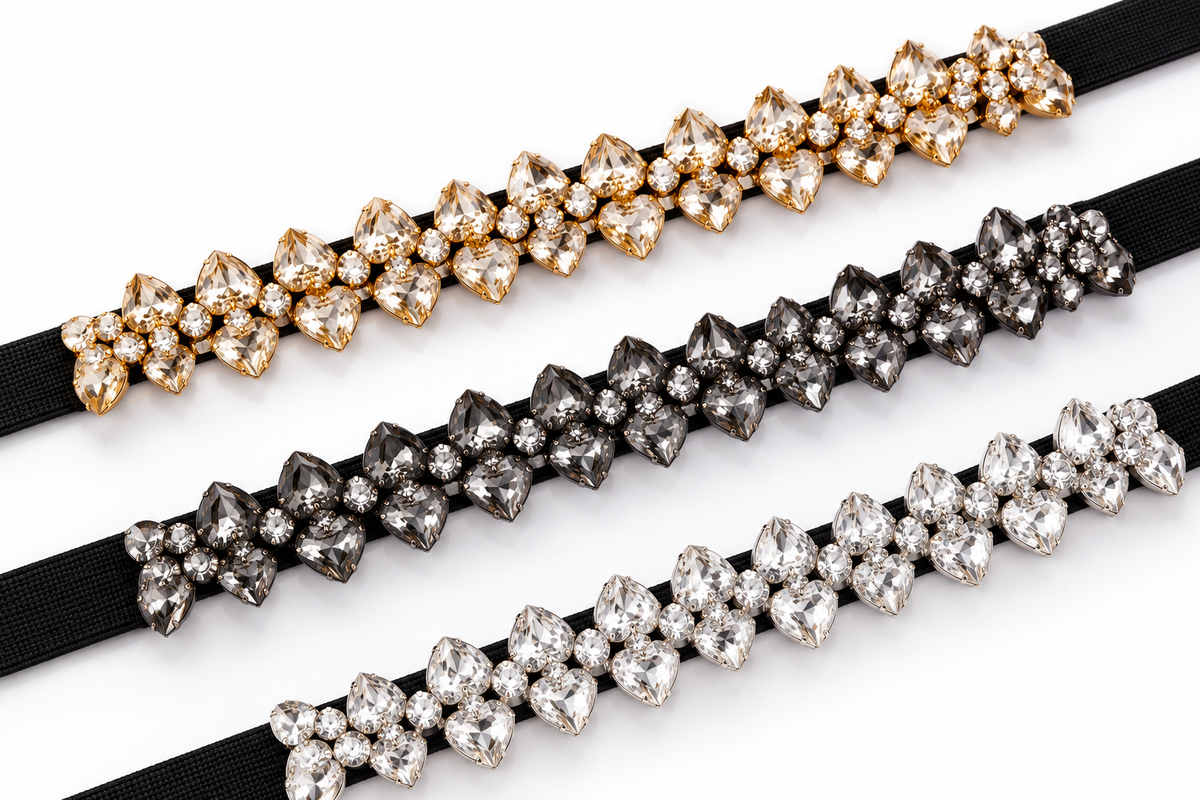 Crystal embellished belt