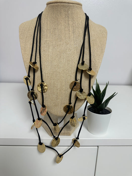 Black and gold necklace