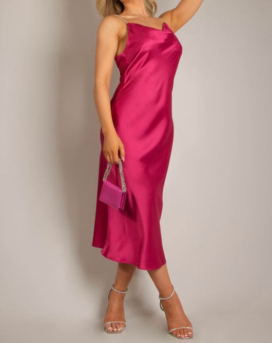 Fuchsia Midi Dress