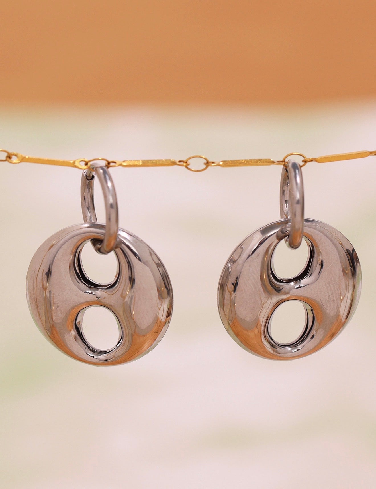 Pig nose earrings