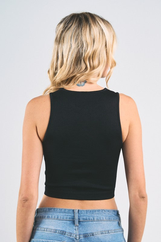 Flower cut out top
