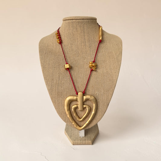 Red heart necklace
