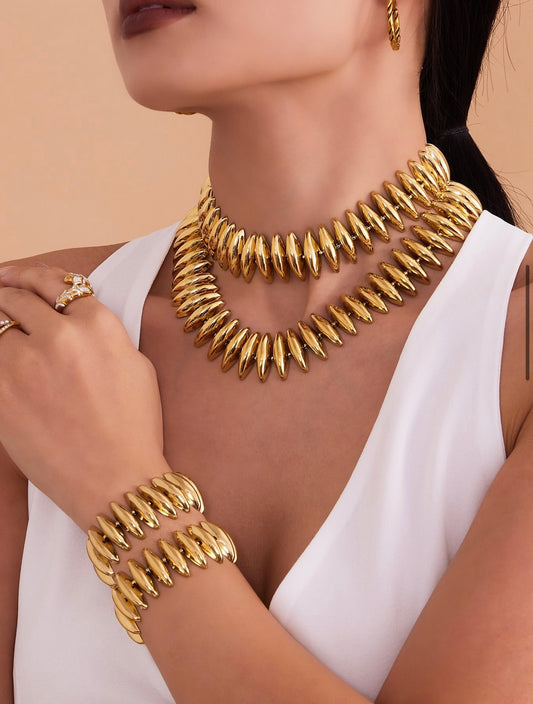 Punky necklace and bracelet