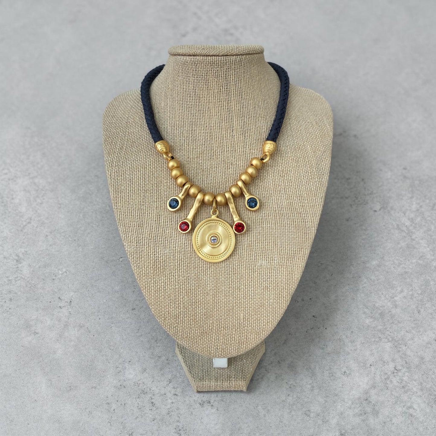 Navy blue necklace