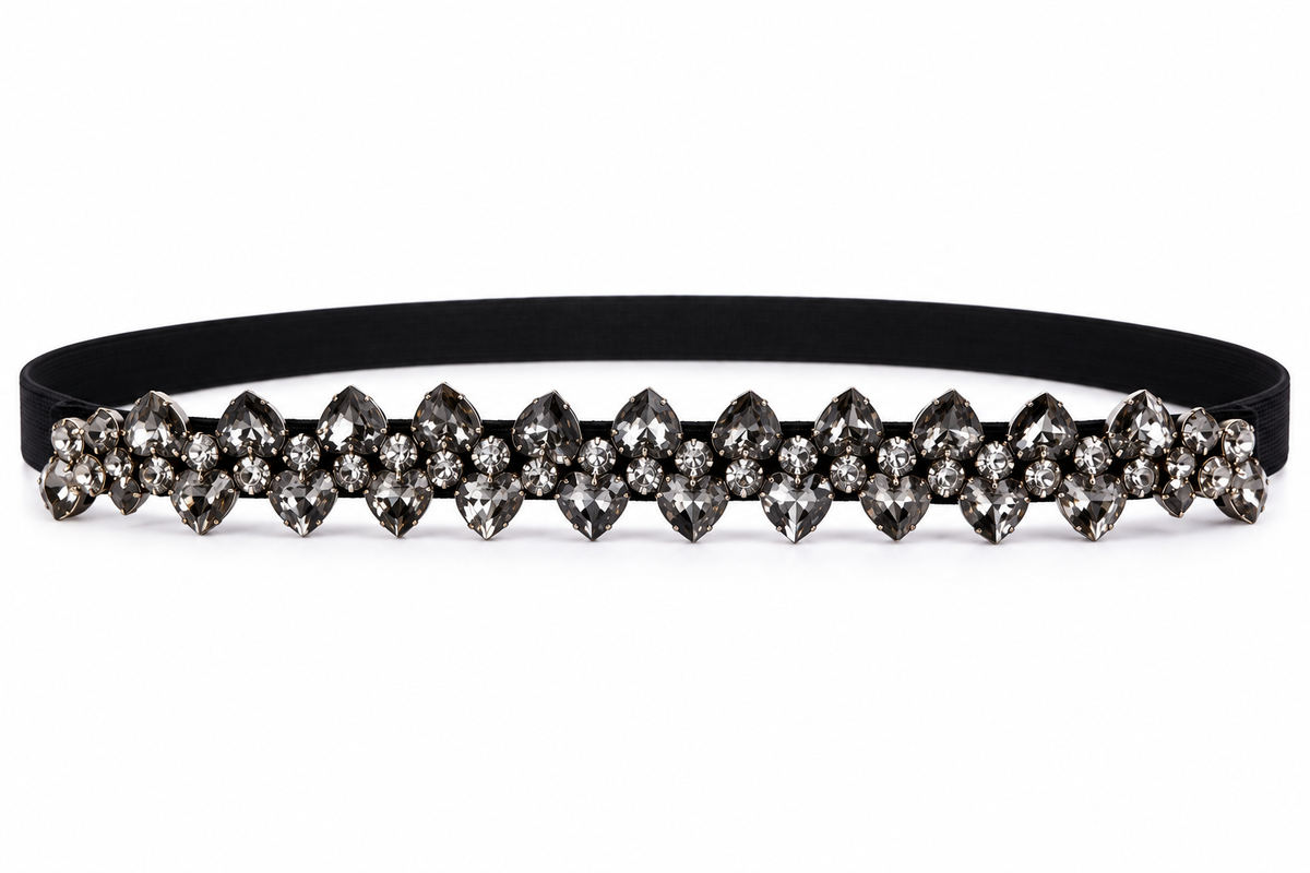 Crystal embellished belt