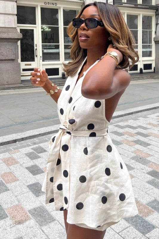 Polka dots shorts set