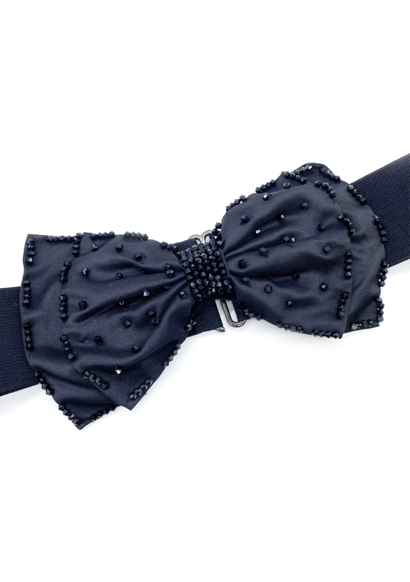 Embellished Bow Waist Belt