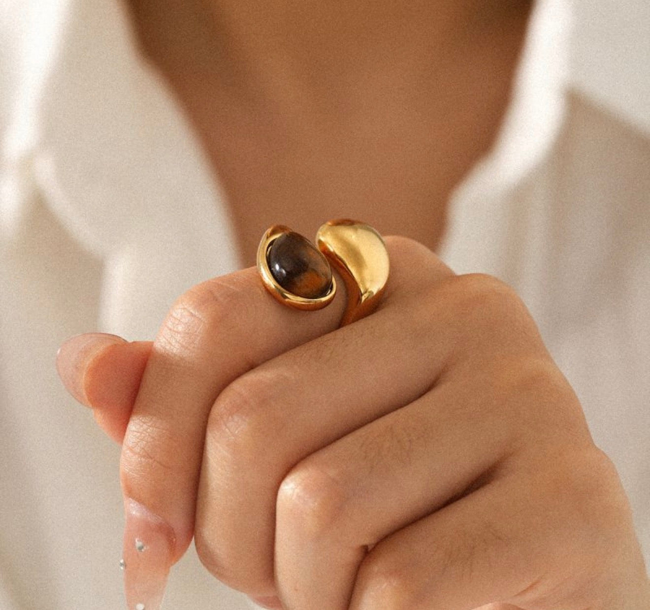 Tiger eye ring