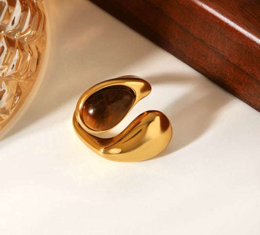 Tiger eye ring