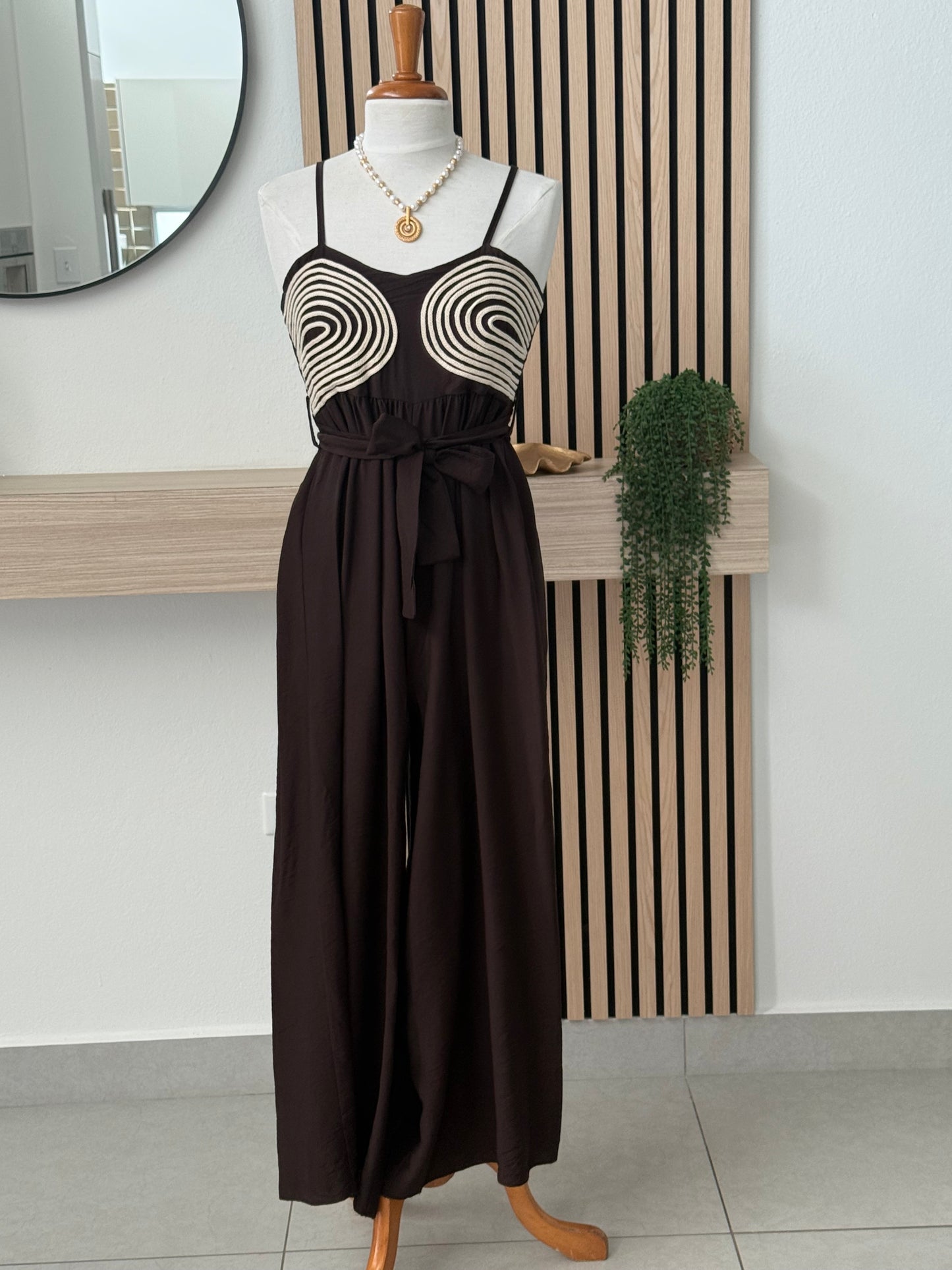 Brown jumpsuit