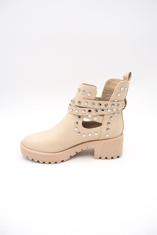 Chunky Studded Ankle Boots