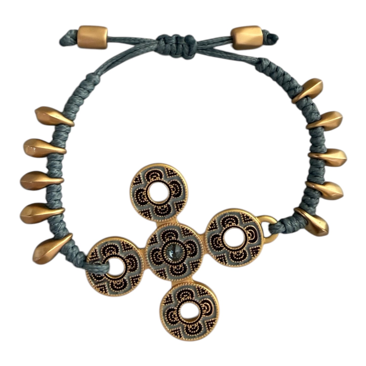 Floral cord bracelets