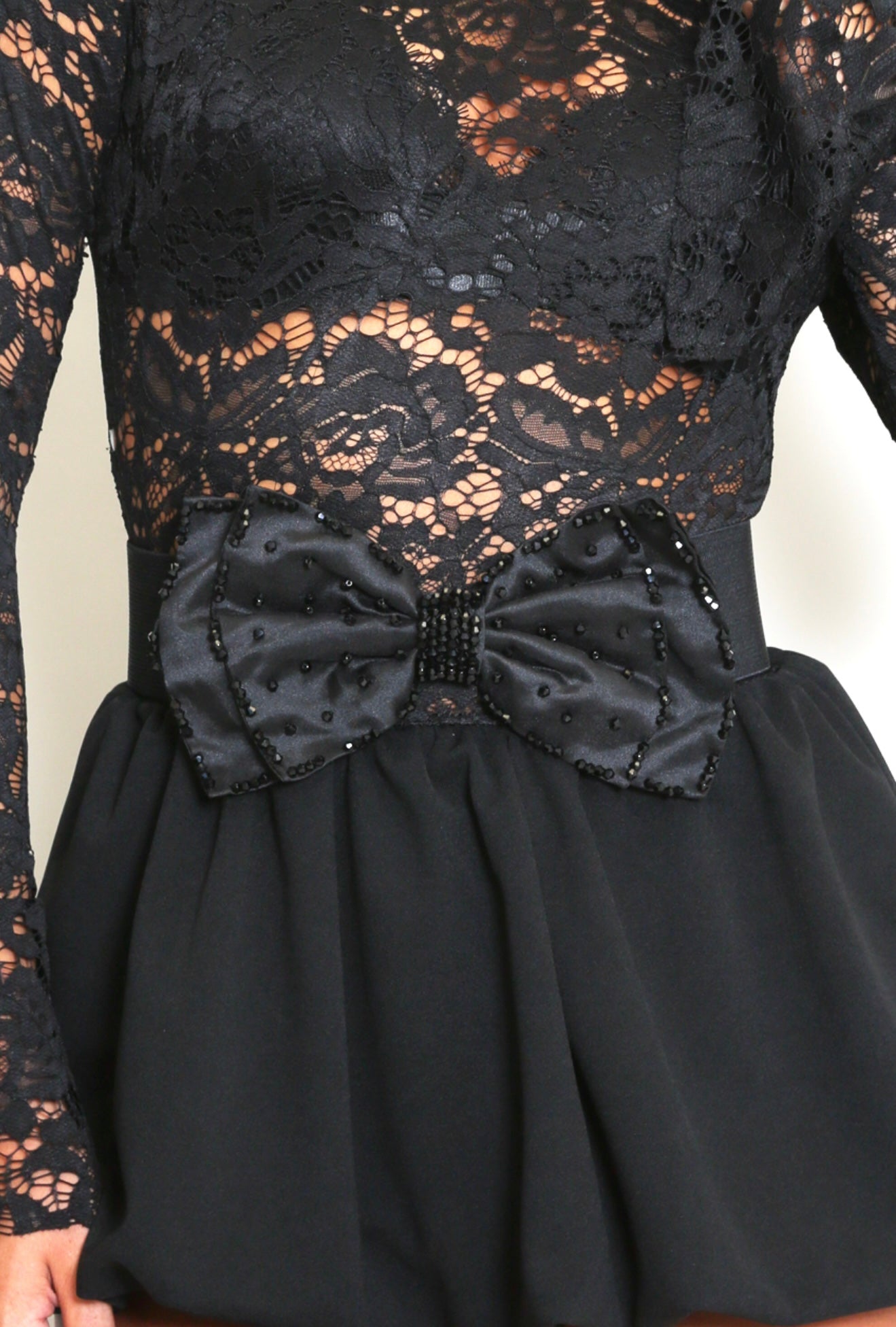 Embellished Bow Waist Belt
