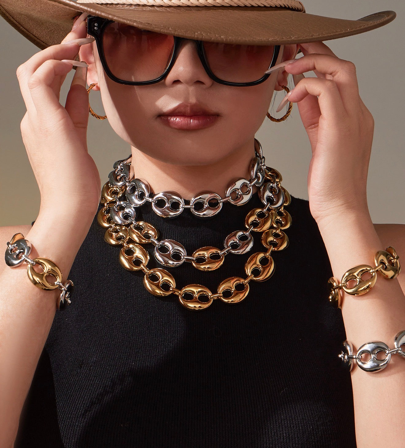 Pig nose necklaces
