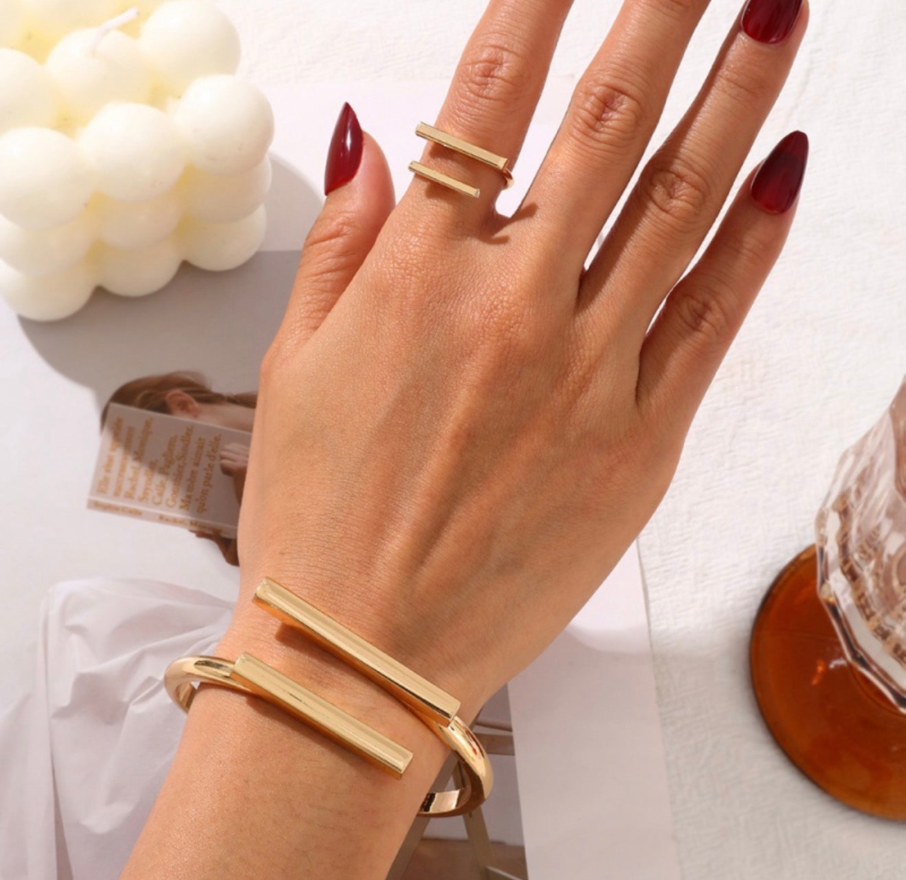 Bangle and ring set