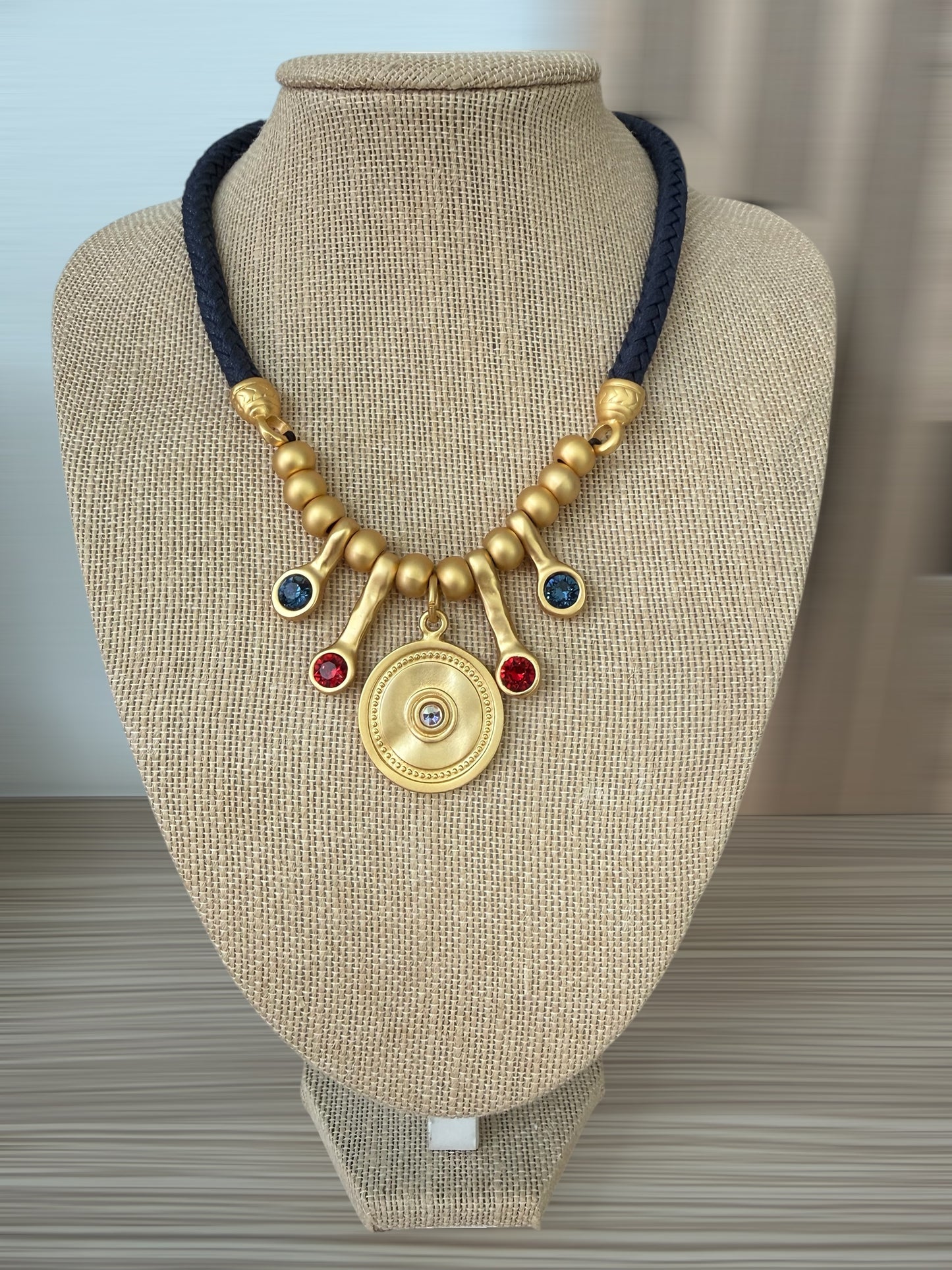 Navy blue necklace