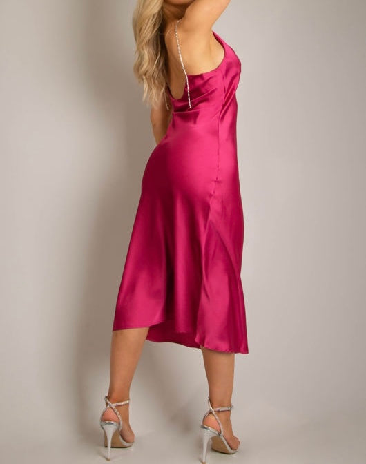 Fuchsia Midi Dress