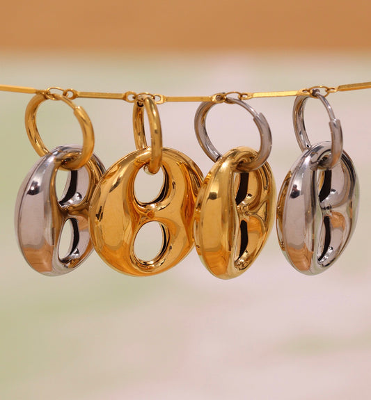 Pig nose earrings