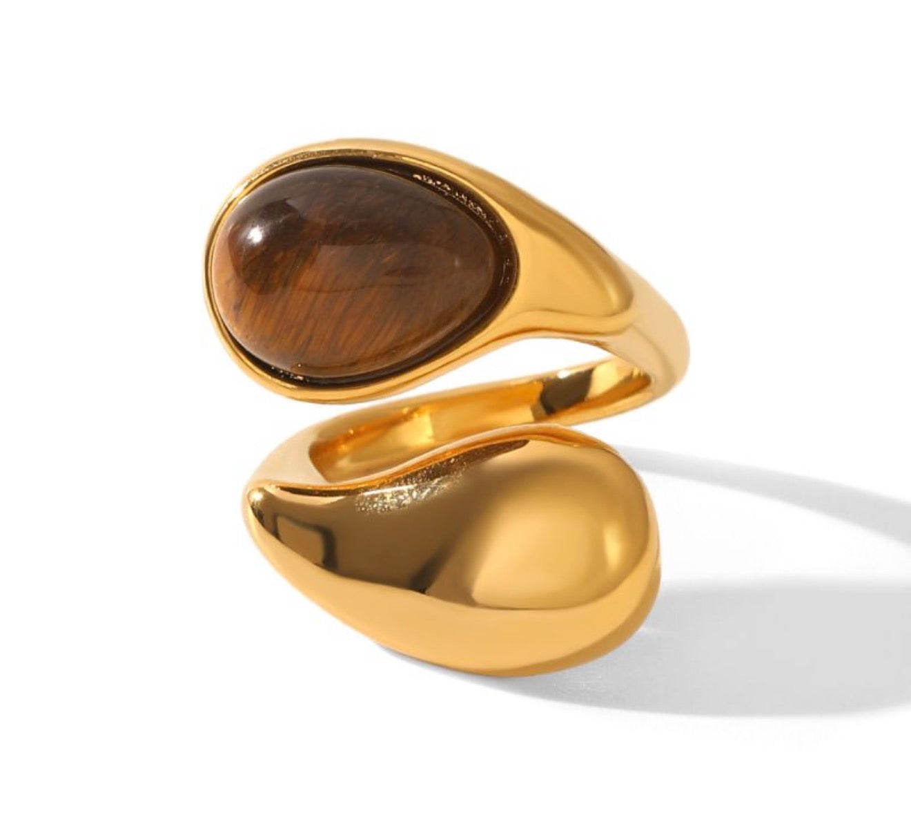 Tiger eye ring