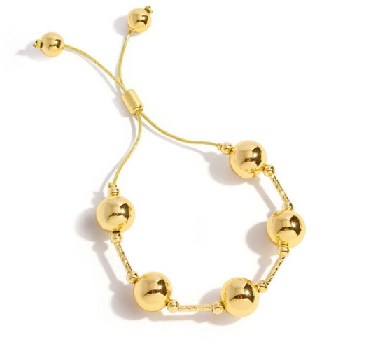 Gold beads bracelet